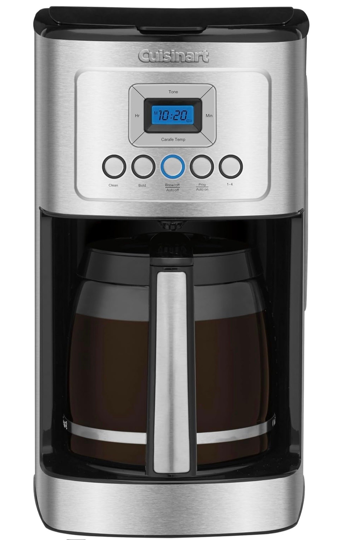 Cuisinart 14-Cup Coffee Maker, Programmable PerfecTemp Glass Carafe Coffee Machine with 1-4 Cup Setting, Brew Strength Control and Pause, Stainless Steel

#LTKOver40 #LTKfoodie #LTKHome