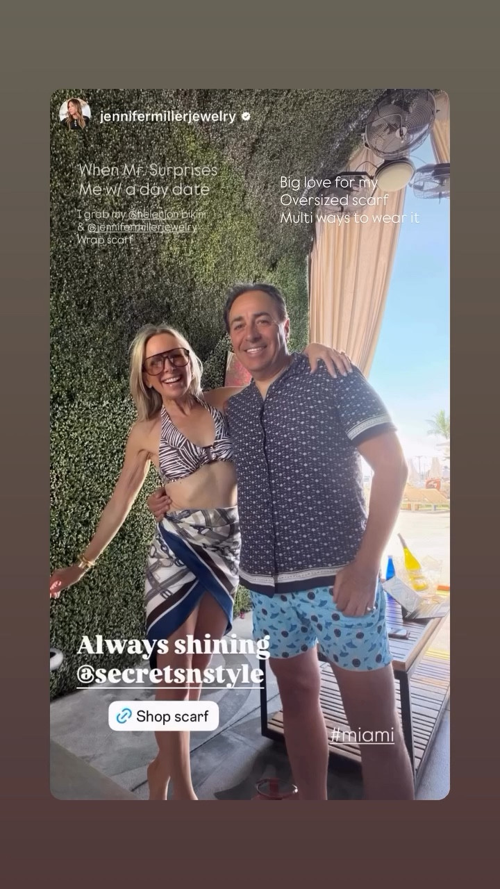 Big love for my
Oversized scarf
Multi ways to wear it from #jennifermiller under $100 and this great bikini from #helenjon 

#LTKdayinmylife #LTKOver40 #LTKSwim