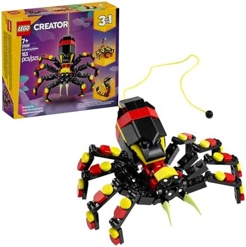 LEGO Creator 3 in 1 Wild Animals Surprising Spider Toy - Building Toy with 3 Build Options, Spide... | Amazon (US)