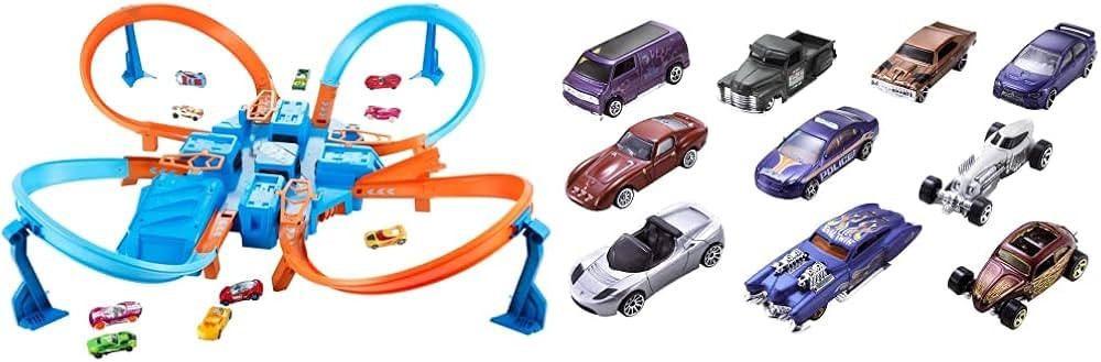 Hot Wheels Ultimate Crashing Action with The Criss Cross Crash Track Set! [Amazon Exclusive] & Se... | Amazon (US)