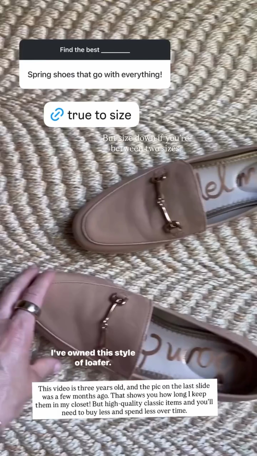 Buy high-quality classic items like these loafers and you’ll need to buy less and spend less over time.  size down if you’re between two sizes.


#LTKWorkwear #LTKOver40 #LTKmomlife