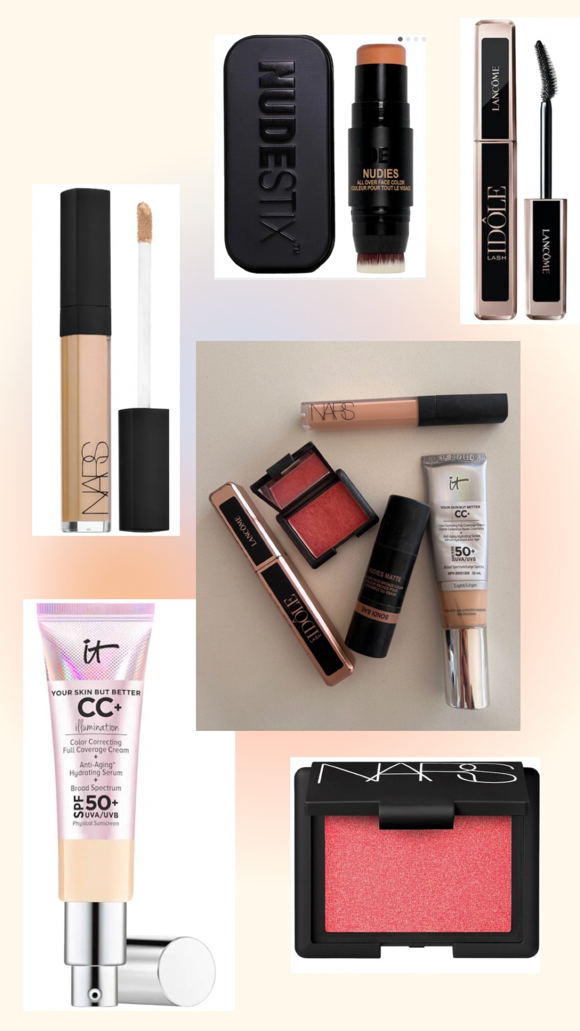 My favorite products that I don’t leave the house without! 
#nars #itcosmetics #lancome #mascara #nudestix #blush #concealer #foundation

#LTKFind #LTKunder100 #LTKbeauty