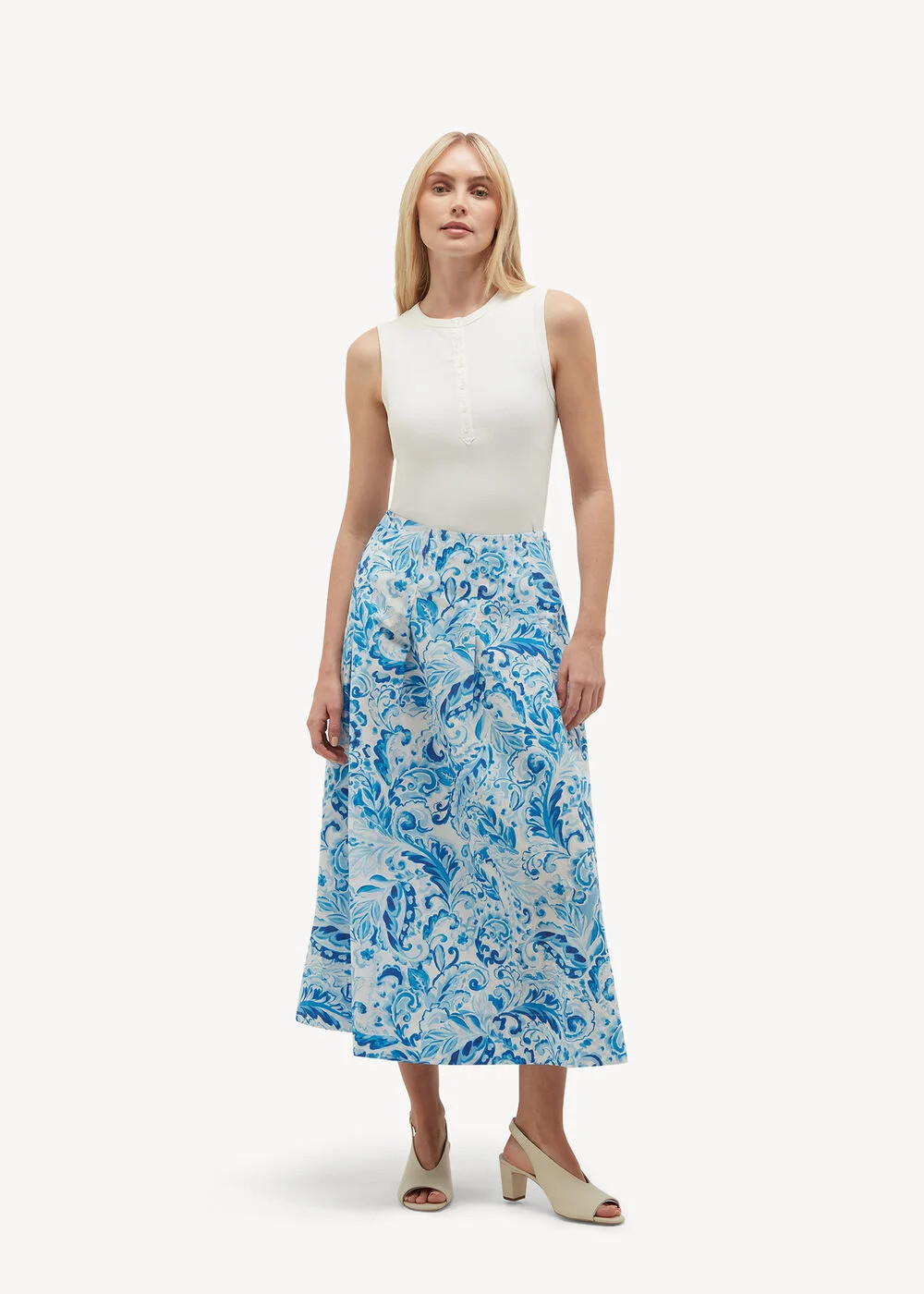 Antonella Cotton Skirt | Hobbs UK | | Hobbs