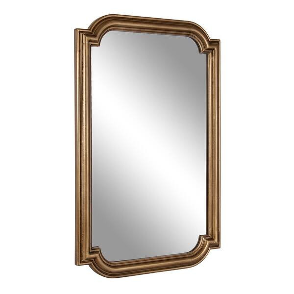 Kate and Laurel Kinsman Scallop Mirror - 24x36 - Gold | Bed Bath & Beyond