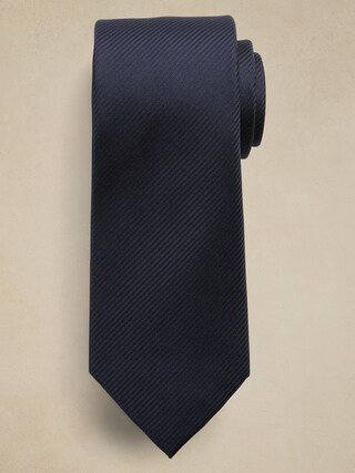 Solid Silk-Blend Tie | Banana Republic Factory