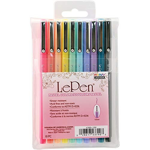 Marvy Uchida Le Pen Pastel Colors - Set of 10 | Amazon (US)