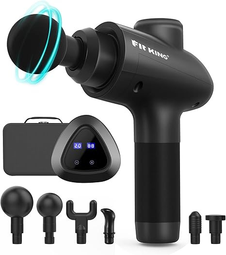 FIT KING Massage Gun Deep Tissue Percussion Muscle Massage Gun for Athletes to Relieve Soreness a... | Amazon (US)