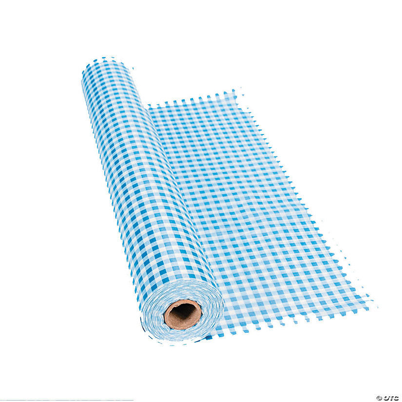 40" x 100 ft. Gingham Plastic Tablecloth Roll | Oriental Trading Company