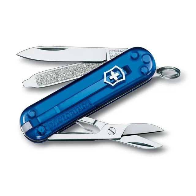 Victorinox Classic SD 7 Function Translucent Sapphire Pocket Knife | Walmart (US)