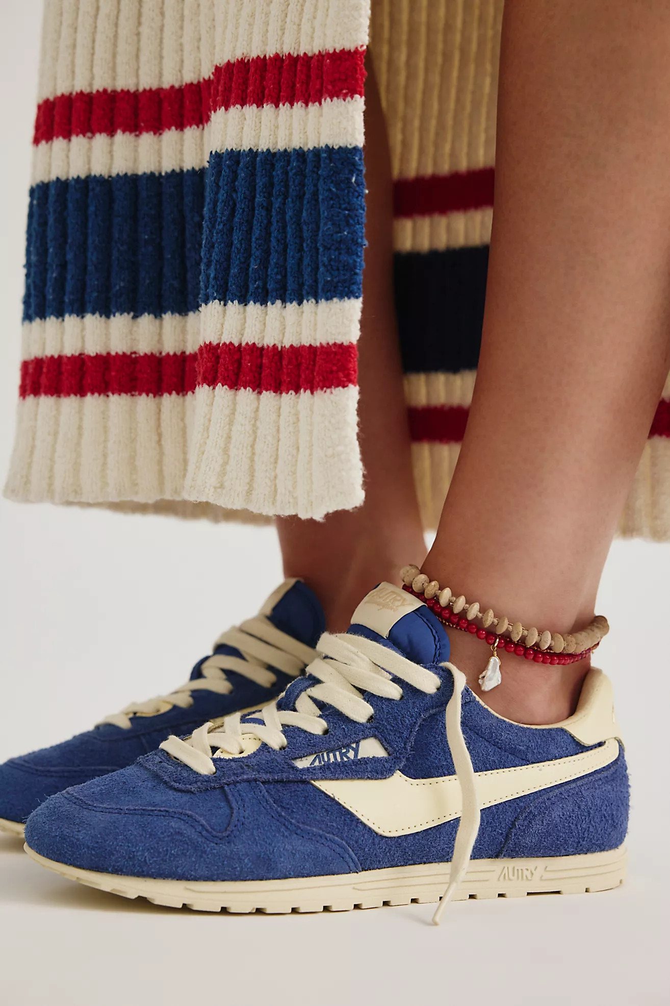 Autry Windspin Low Suede Sneakers | Free People (Global - UK&FR Excluded)