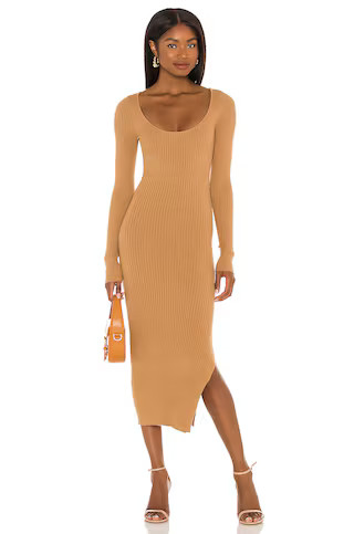 L'Academie Nessa Sweater Dress in Tan from Revolve.com | Revolve Clothing (Global)