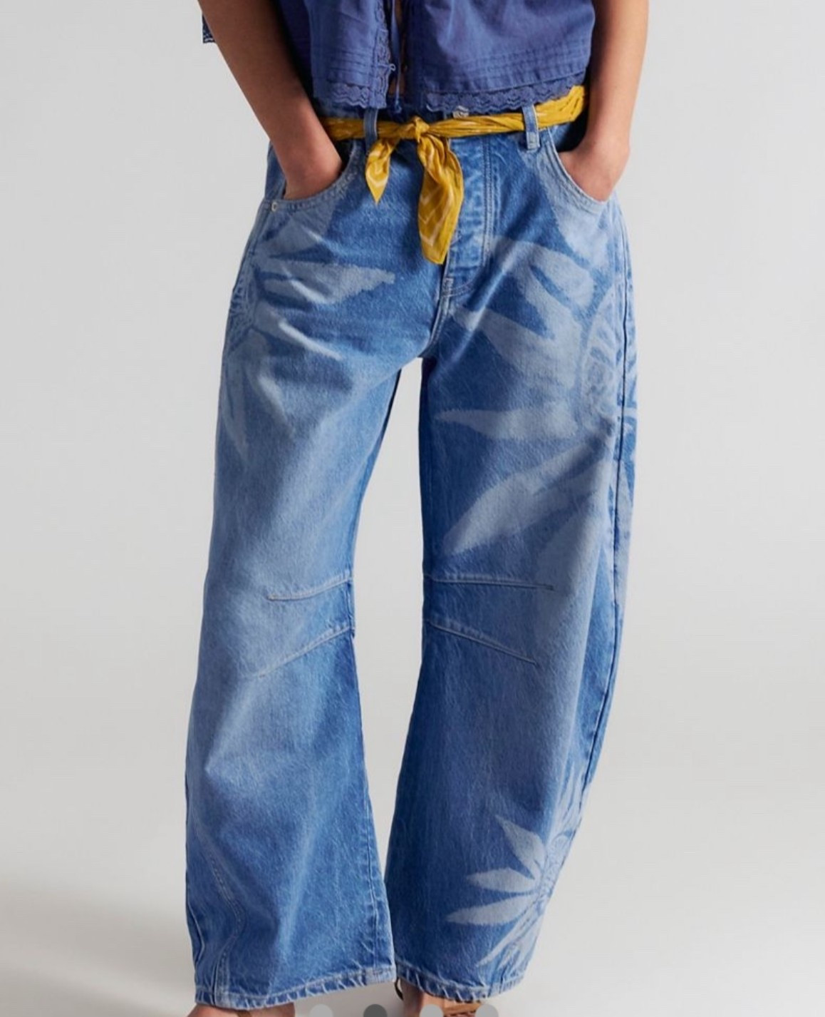 eyeing these printed barrel jeans, love! also linked some new free people arrivals! 

spring, summer 