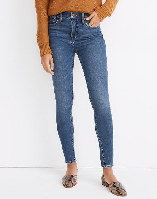 Petite 10" High-Rise Skinny Jeans in Wendover Wash: TENCEL™ Denim Edition | Madewell