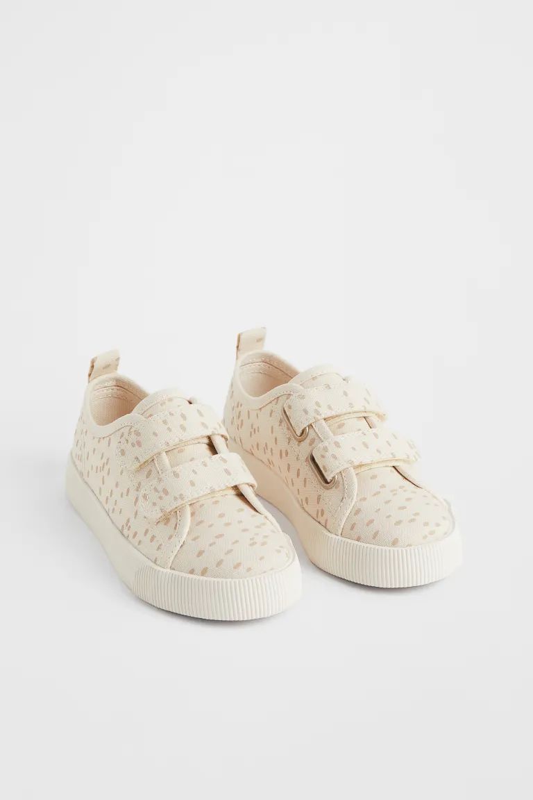 Sneakers with hook-loop tabs at front and loop at back. Cotton canvas lining and insoles. Thick, ... | H&M (US + CA)
