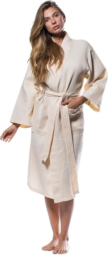 Turquaz Robes For Women Lightweight Unisex Waffle Kimono Bathrobe | Amazon (US)