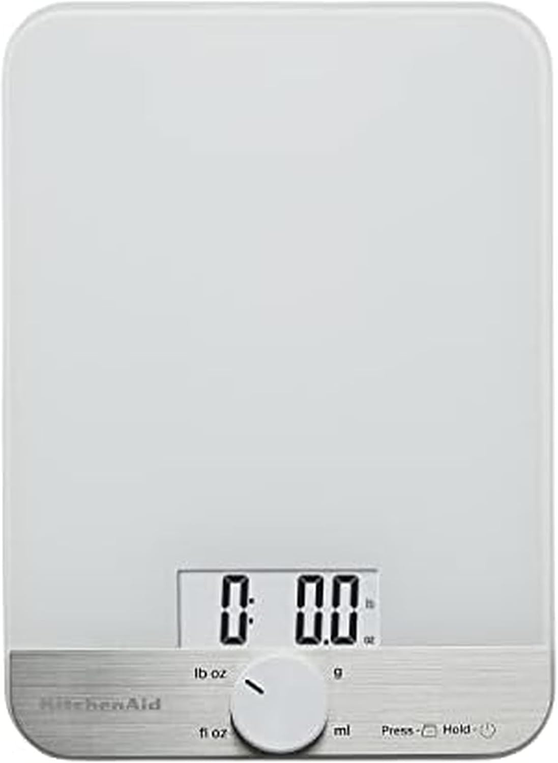 KitchenAid KQ908 Glass Surface 11 Pound Capacity Digital Kitchen and Food Scale, White | Amazon (US)