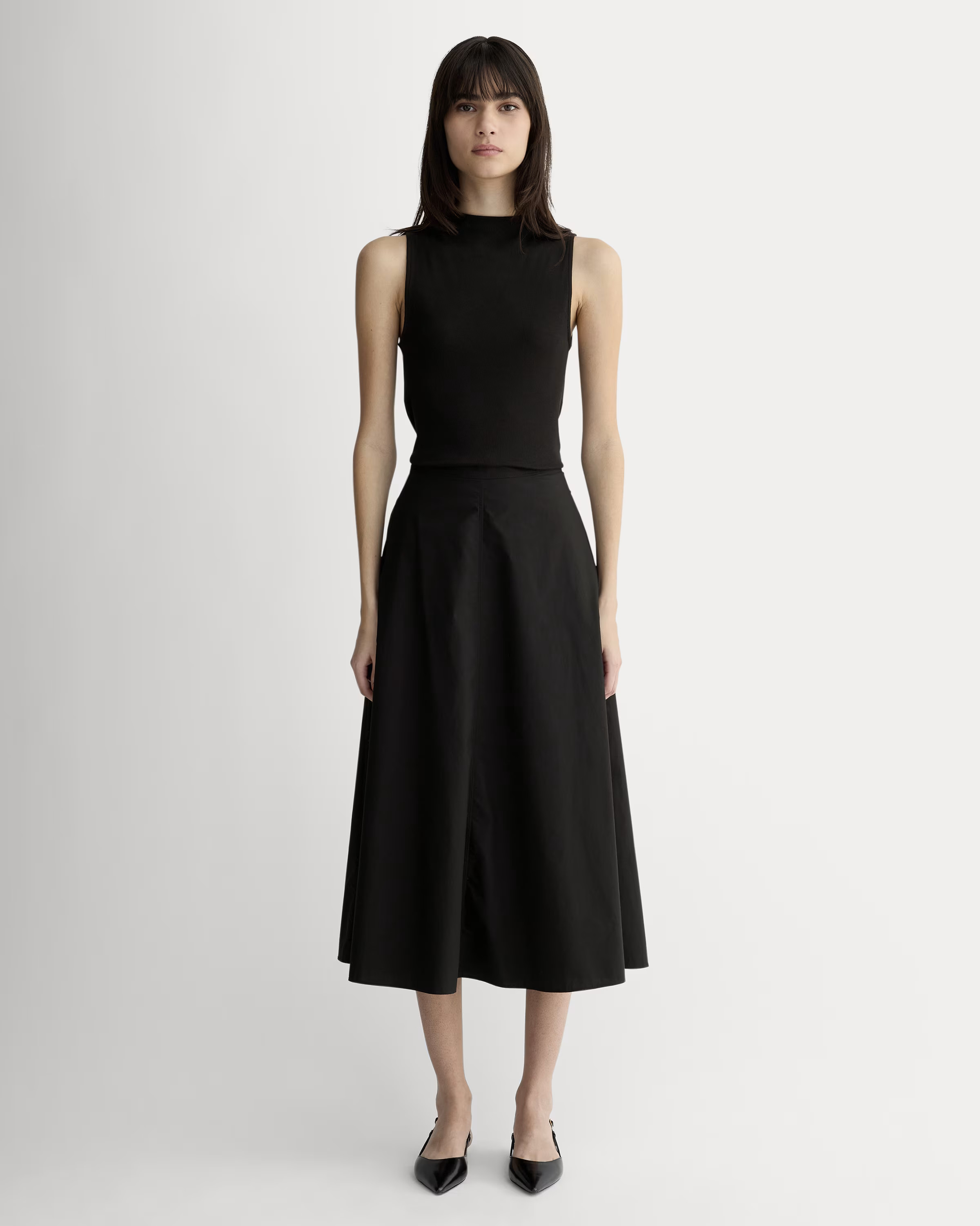 The Midi Skirt in Ultrasoft Cotton | Everlane
