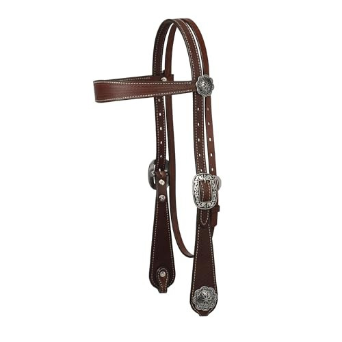 Weaver Equine Basin Cowboy Collection Horse Headstall, English Bridle Leather Headstalls for Horses for Trail Riding, Durable Equine Supplies | Amazon (US)
