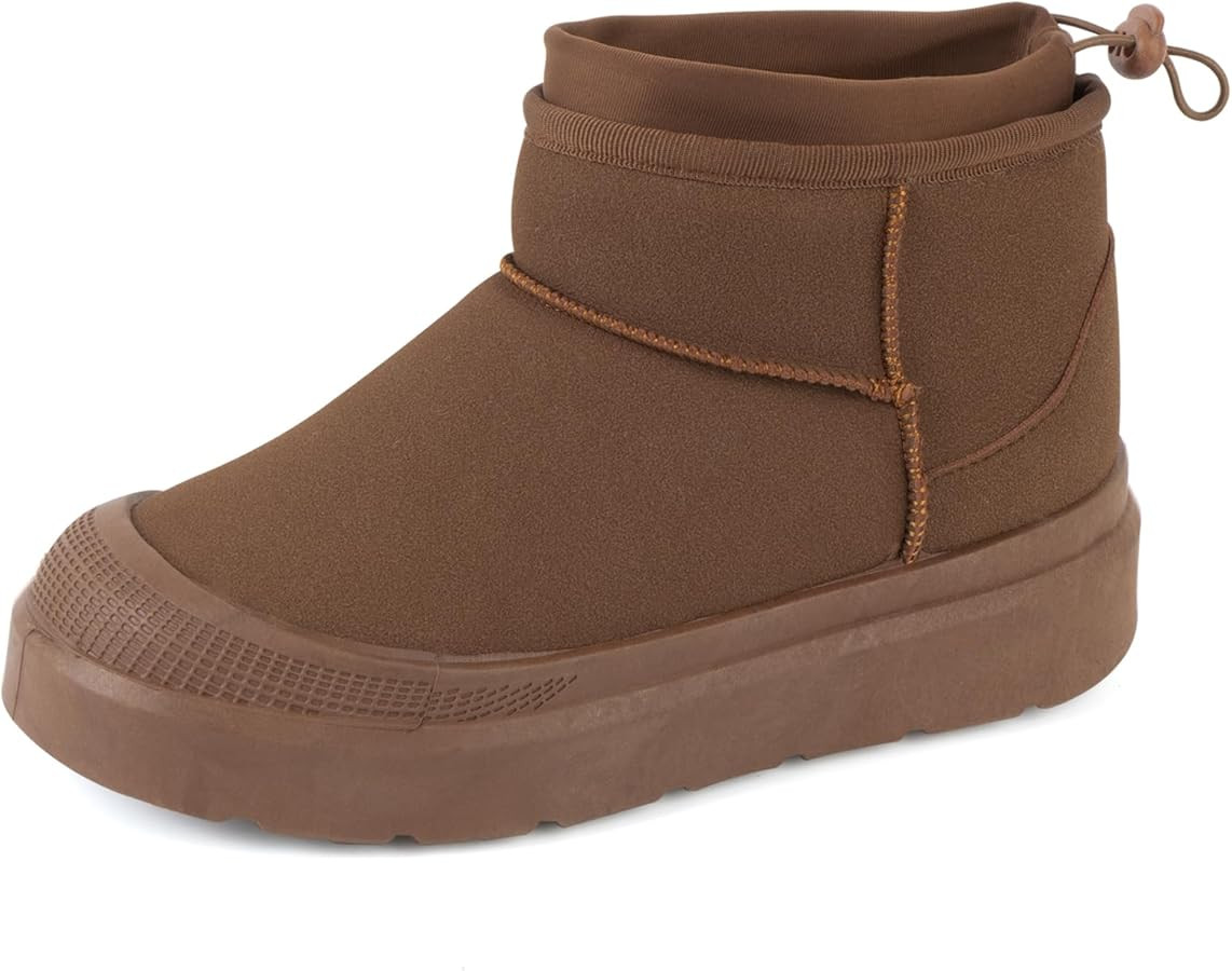 Samilor Platform Mini Boot for Women Short Ankle Boot Suede Upper Winter Boots Warm Fur Fleece Li... | Amazon (US)