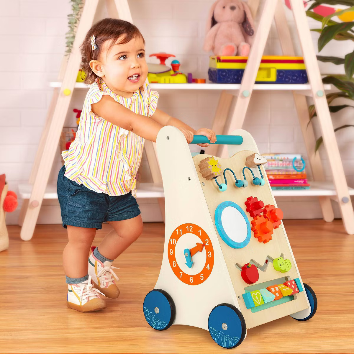 B. toys Wooden Activity Walker - Little Learning Steps | Target