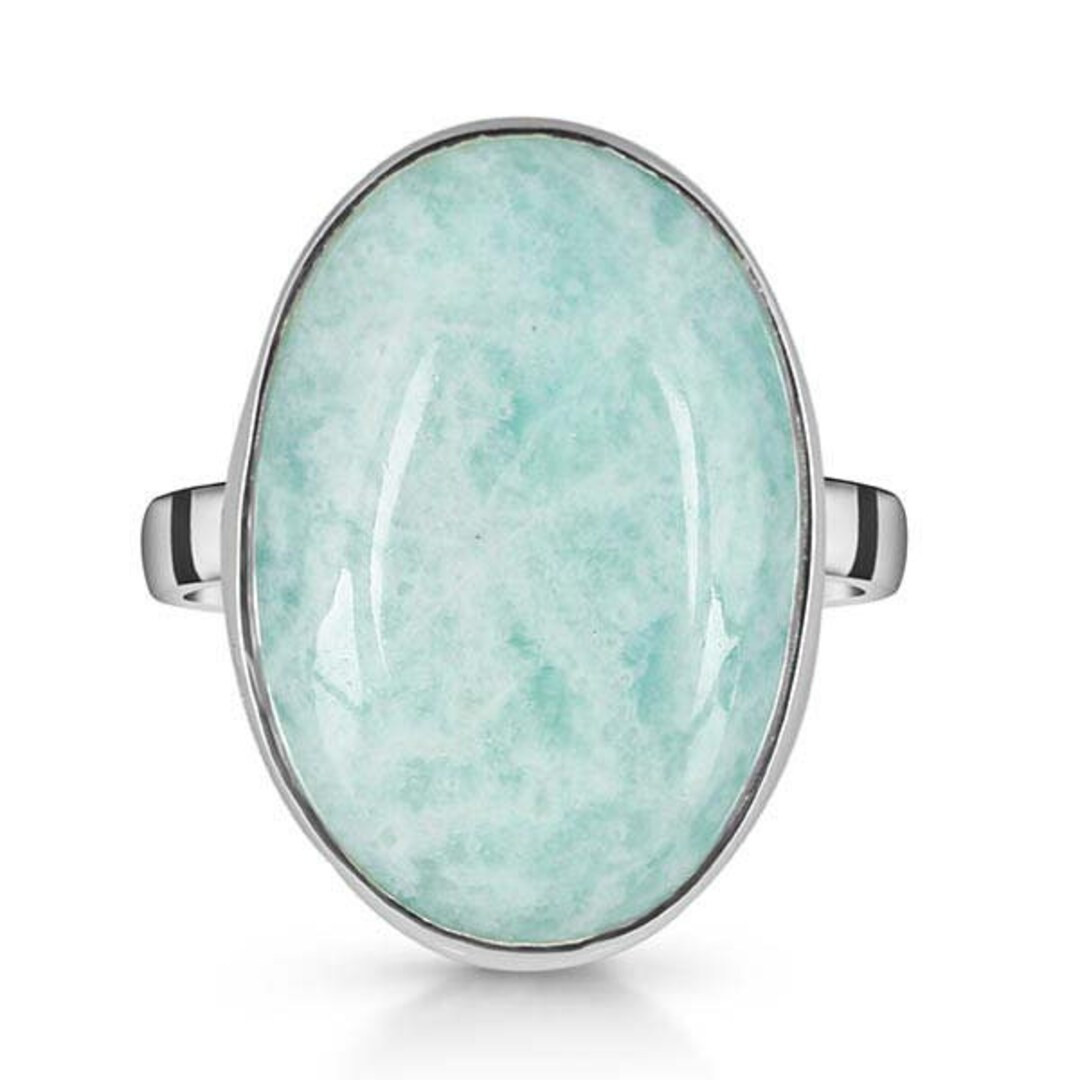 Amazonite Ring 925 Solid sterling Silver Ring Oval shape Green Amazonite Handmade Silver Ring Gif... | Etsy (US)