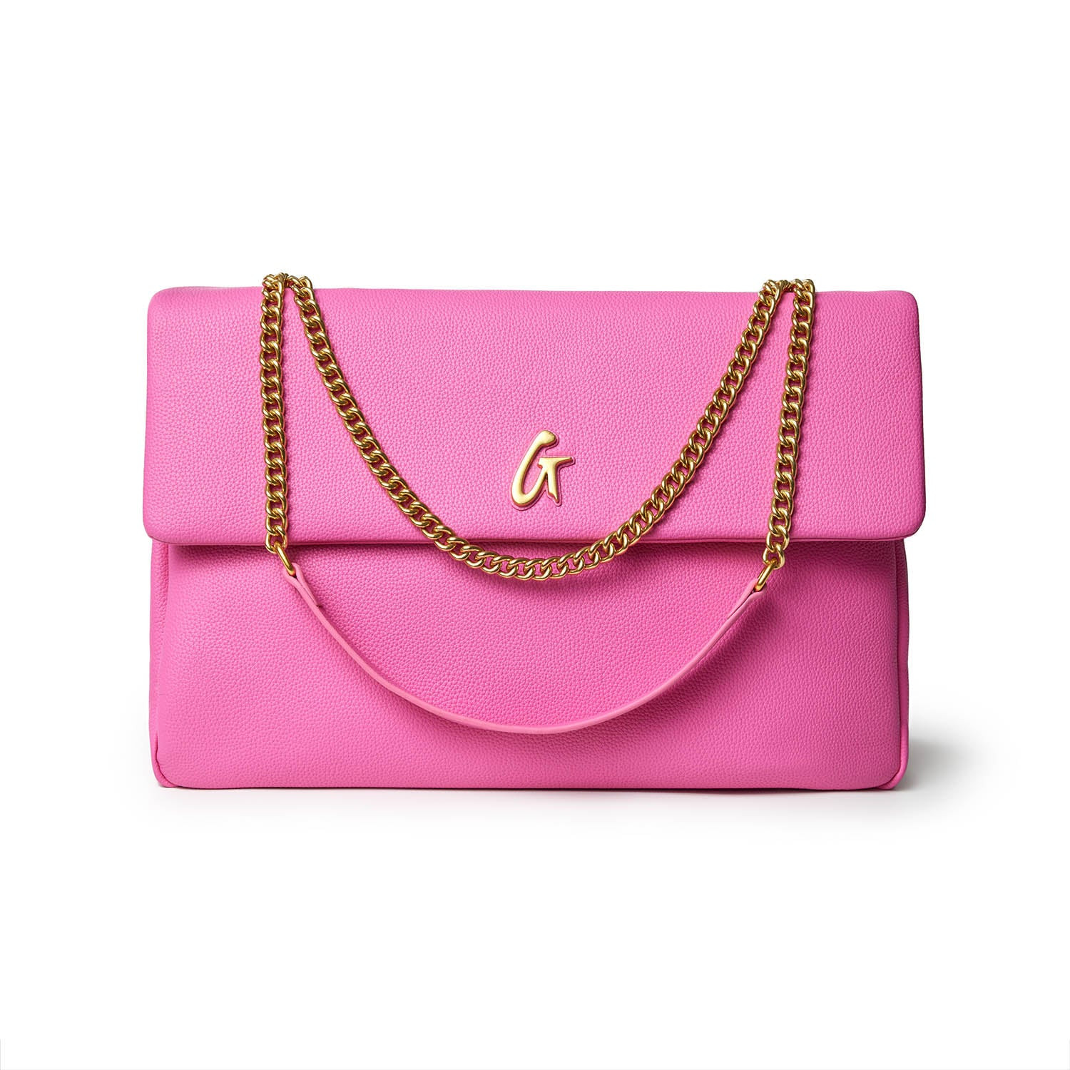 XL PEBBLE FLAP BAG - HOT PINK | Glam-Aholic Lifestyle