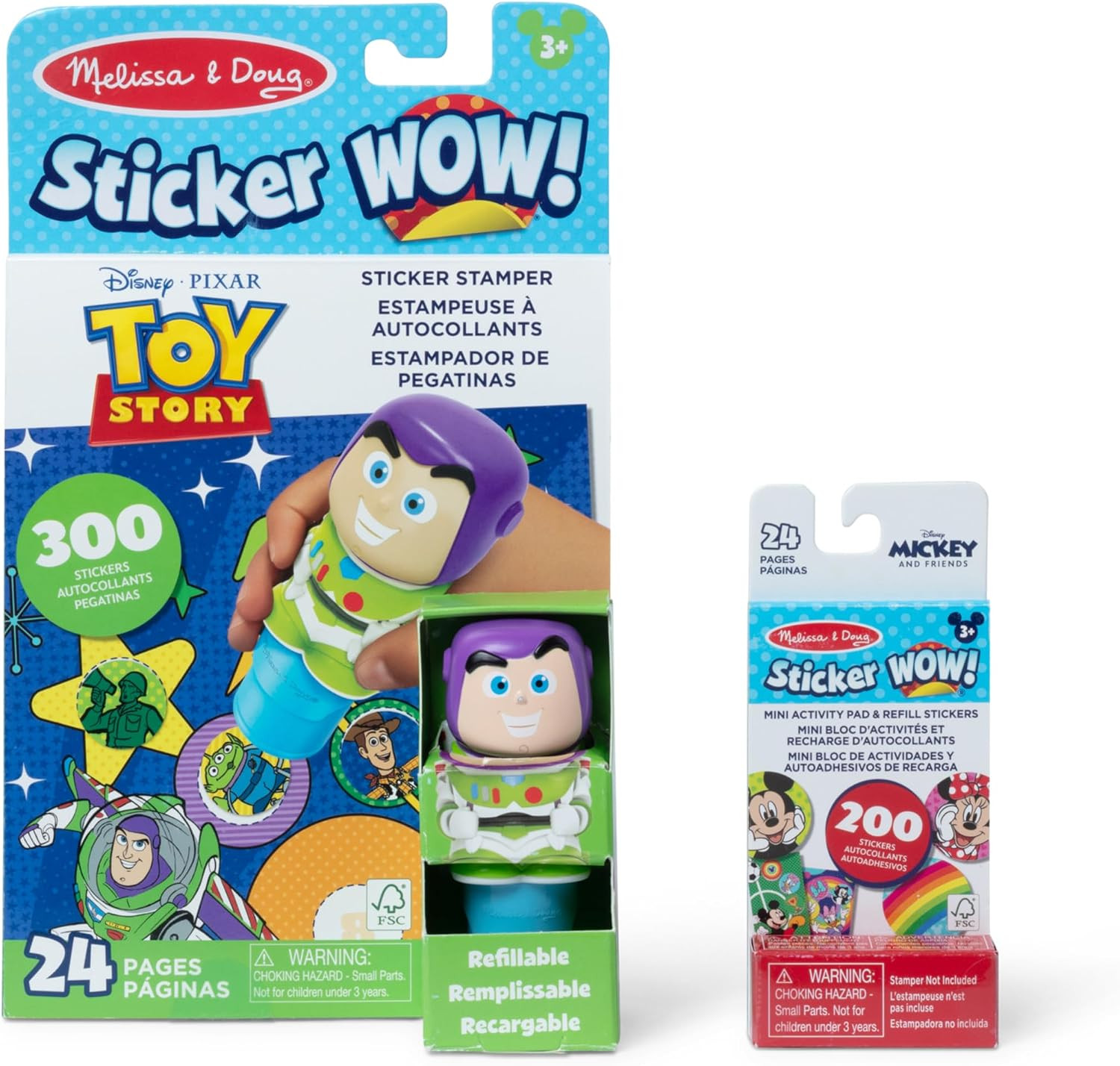 Melissa & Doug Sticker Wow!™ Disney Buzz Lightyear Bundle: 24-Page Activity Book, Refillable St... | Amazon (US)