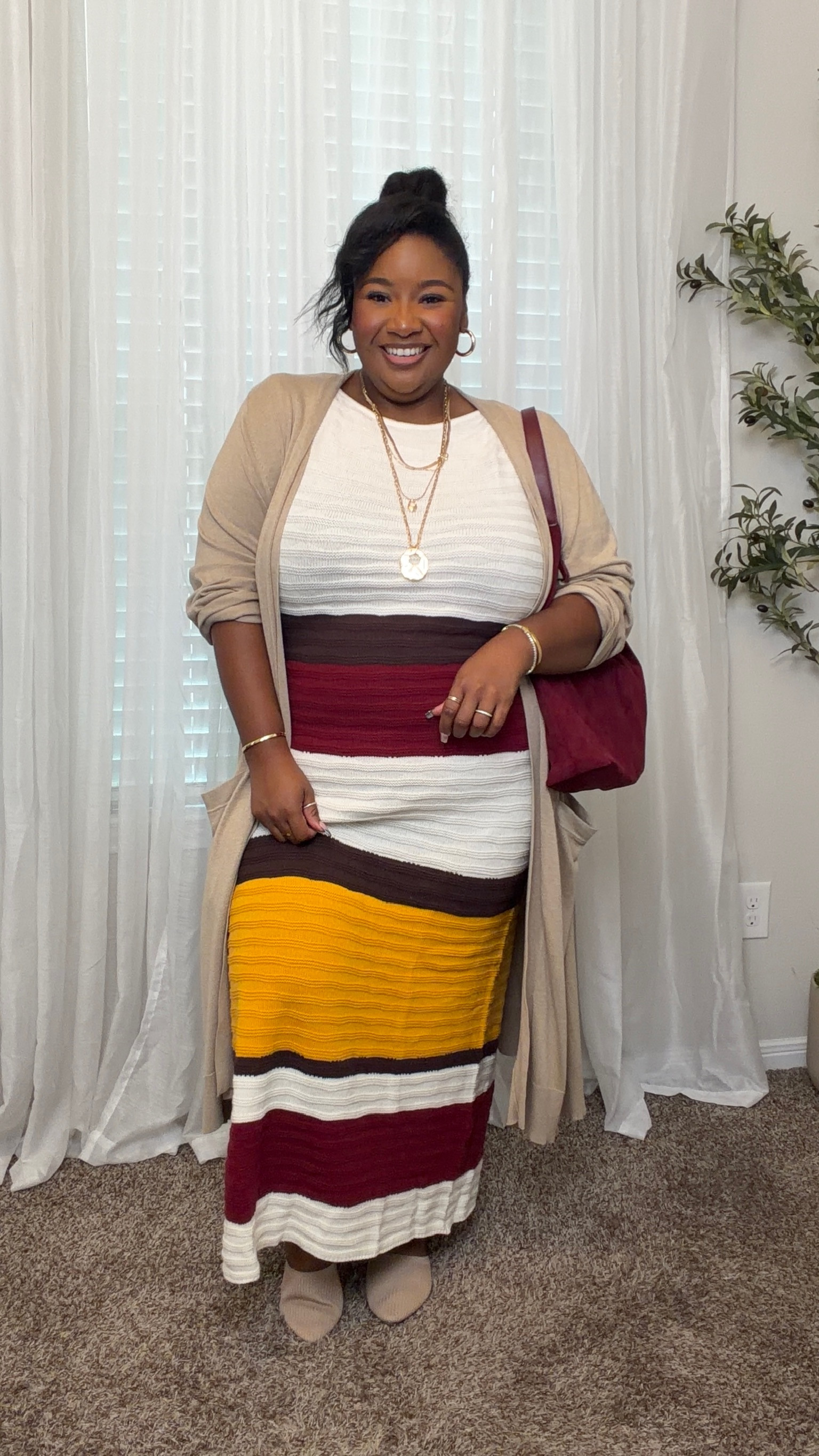 Can't go wrong with a dress and cardigan! Layering is the easiest way to wear your favorites pieces going into fall!

Fall style. Plus size fashion. OOTD. GRWM. Casual wear. 

 #LTKPlusSize
