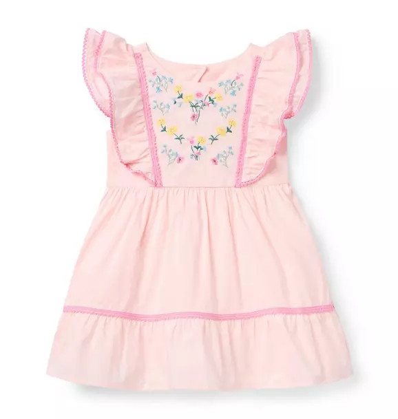 Embroidered Floral Ruffle Dress | Janie and Jack