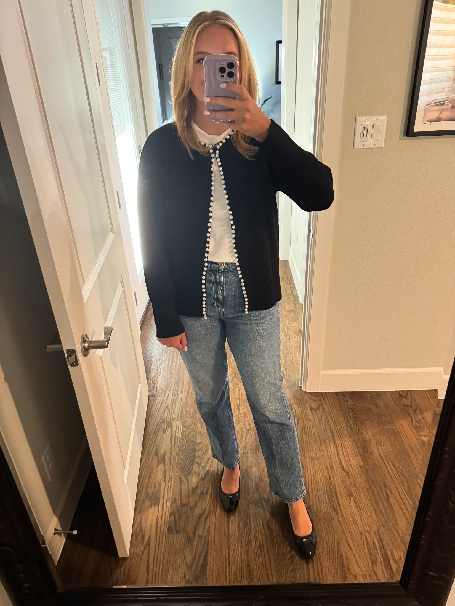 Amazon cardigan with pearls! 

#LTKFindsUnder50 #LTKStyleTip #LTKWorkwear