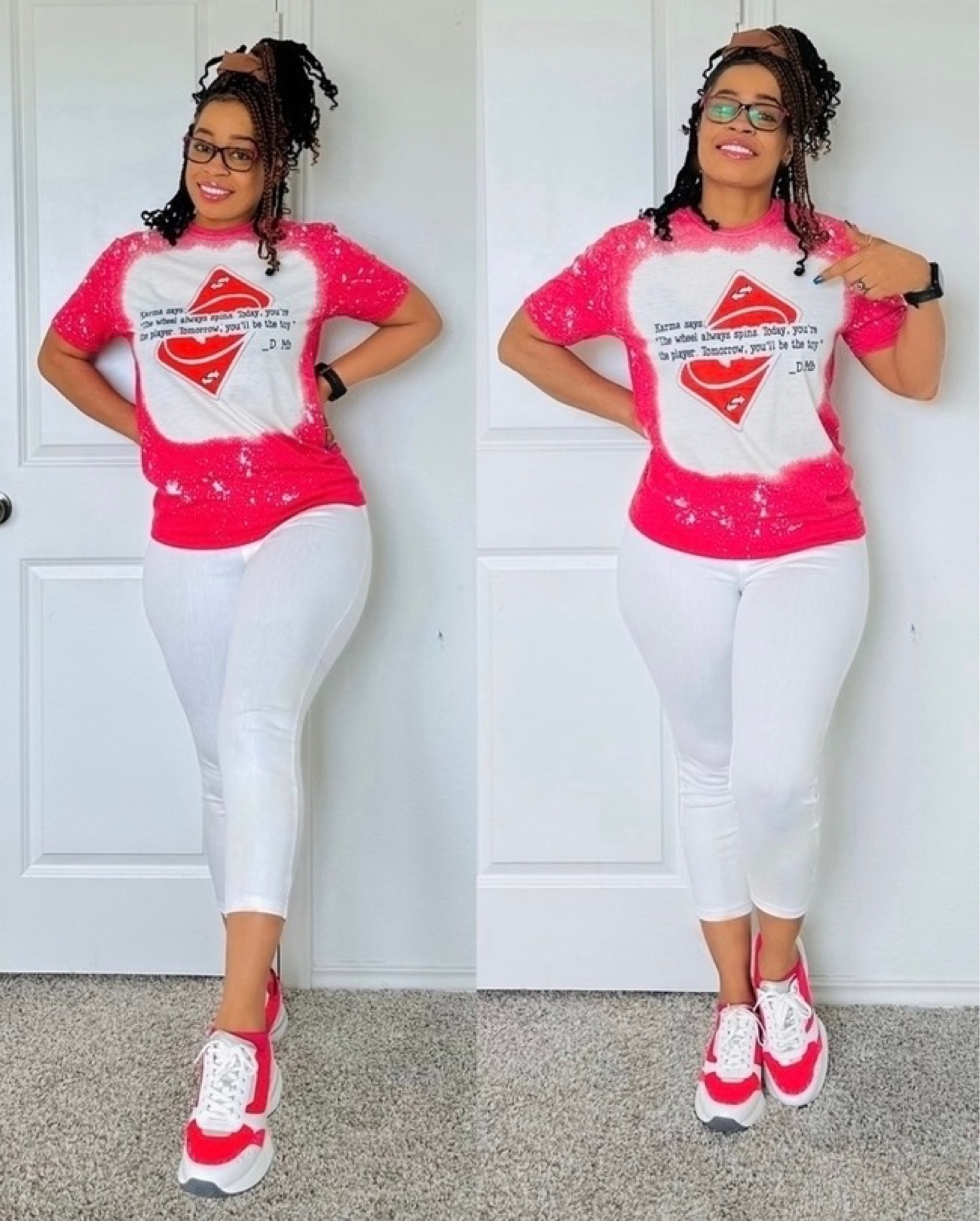 Chic and simple style for outdoors.
“Karma says: the wheel always spins. today you are the player, tomorrow you will be the toy. "
Shirt by www.daniellemb.com/shop

#LTKFindsUnder100 #LTKStyleTip #LTKFindsUnder50