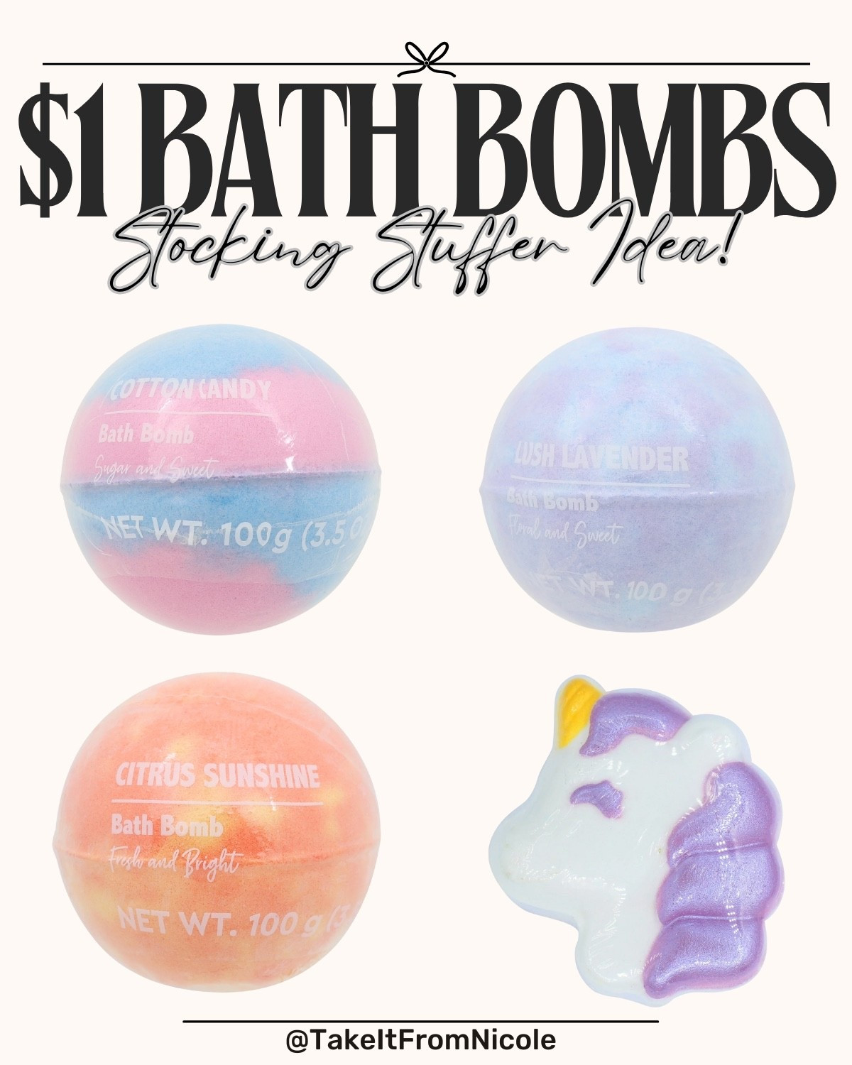 My kids want bath bombs for Christmas and I found some for just a dollar! 

Stocking stuffer ideas

#LTKHoliday #LTKCyberWeek #LTKFindsUnder50