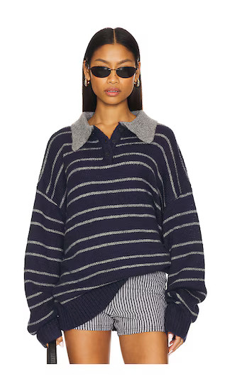 Rising Sun Jersey in Navy | Revolve Clothing (Global)