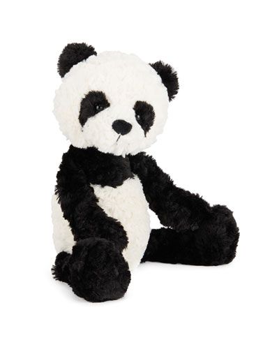 Mumble Plush Panda, Black/White | Neiman Marcus