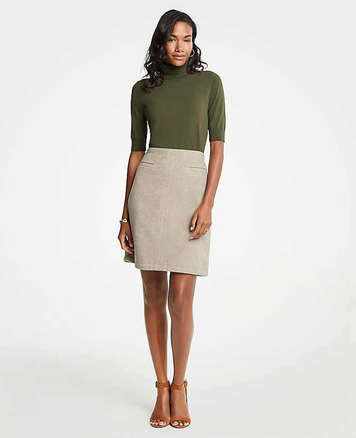 A-Line Pocket Skirt | Ann Taylor (US)
