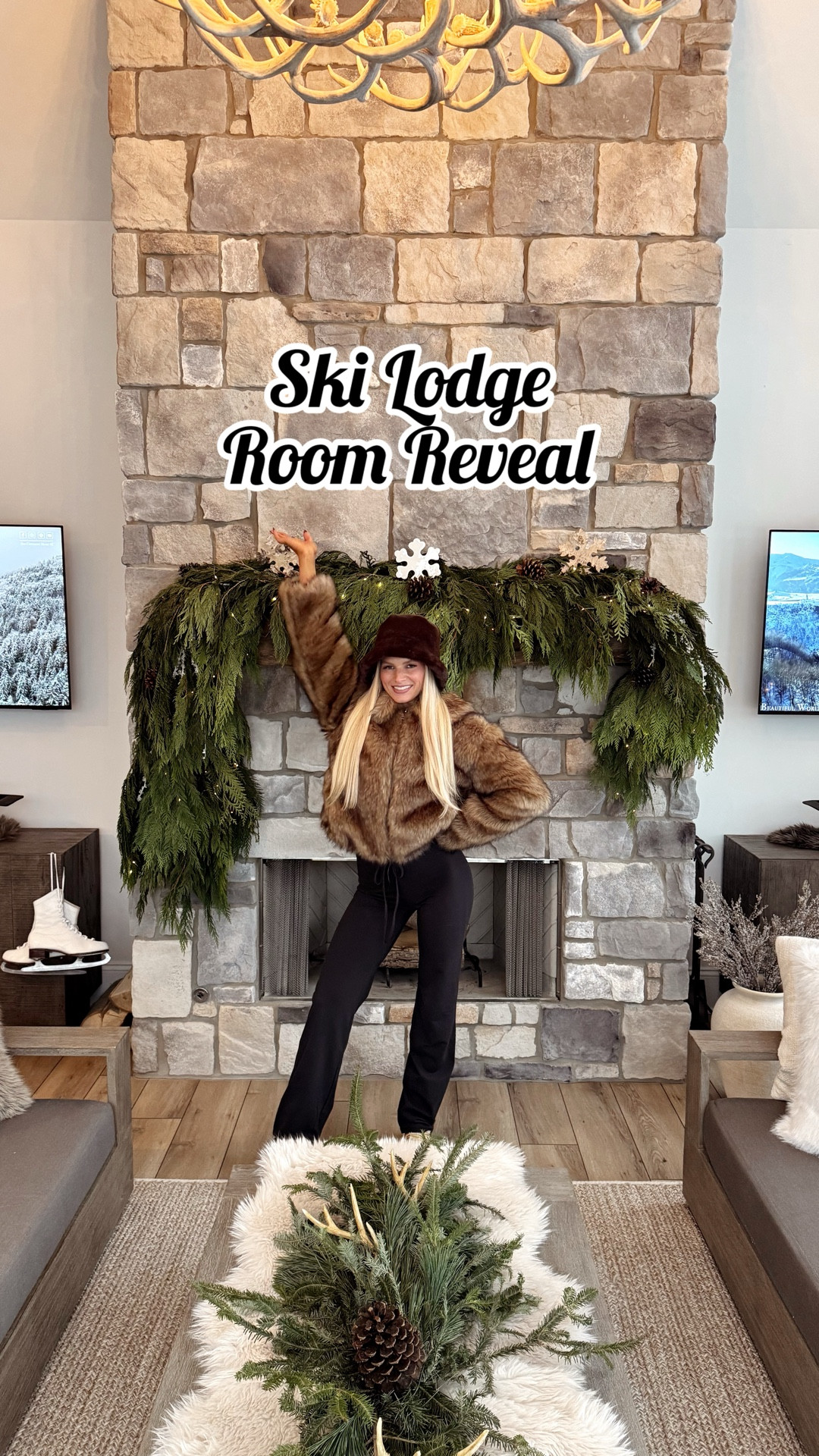 My ski lodge room reveal 😭👏🏼🤍🎿❄️ I am sooooo happy with how everything turned out!!

#LTKHome #LTKSeasonal #LTKHoliday