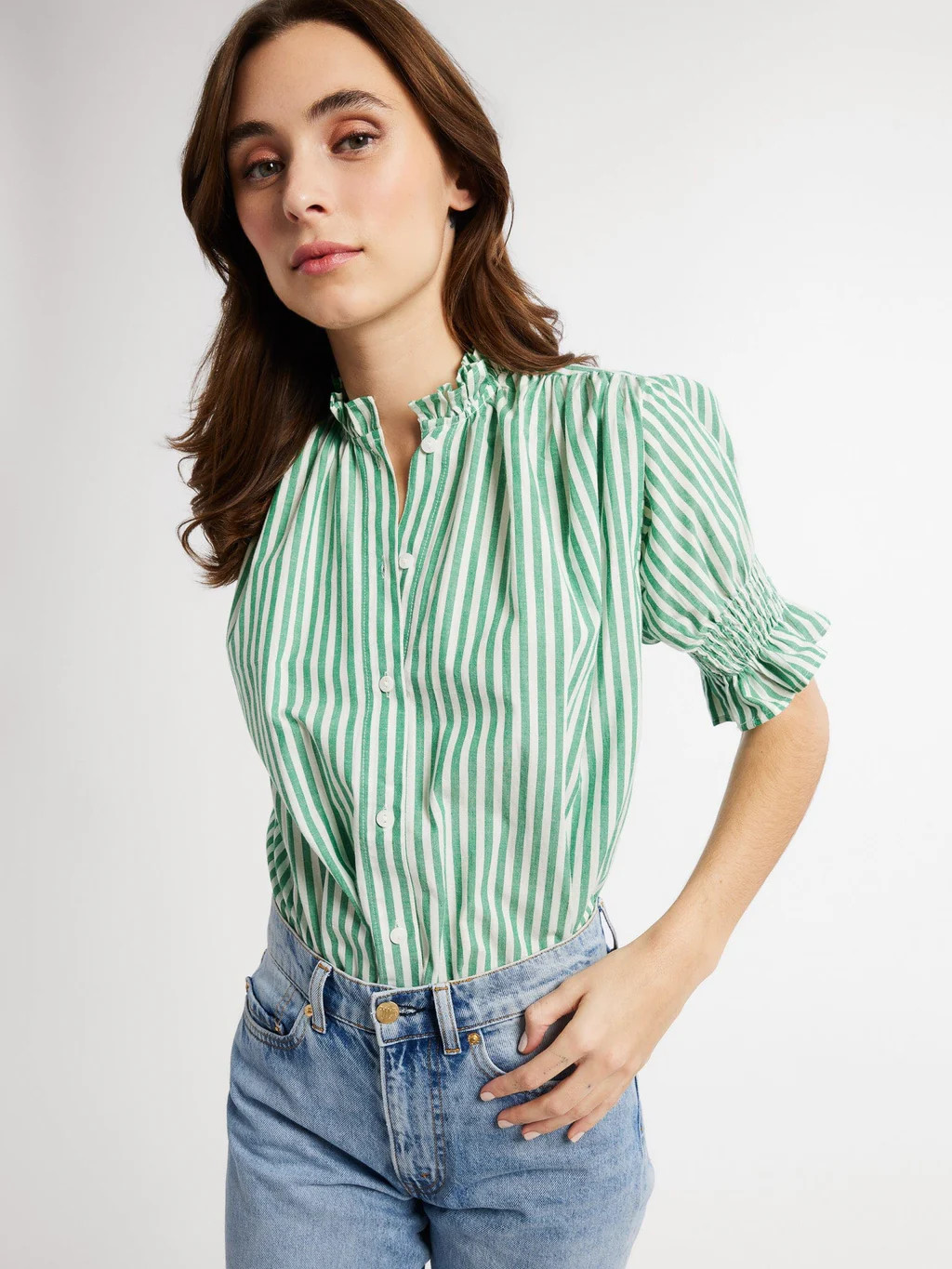 Marnie Top in Kelly Stripe | Mille