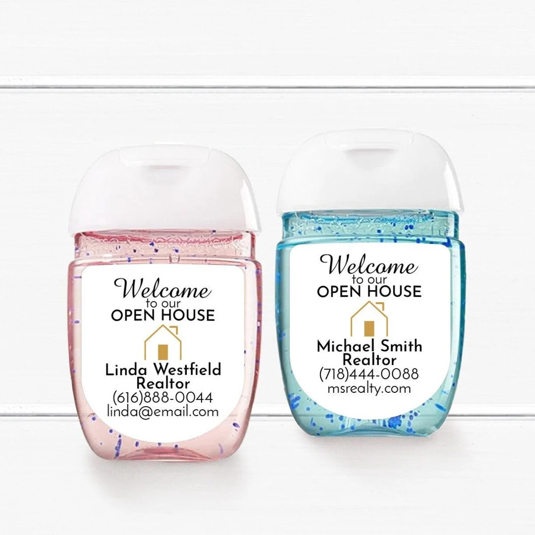 Real Estate Favors, Set of 15, Welcome to Our Open House Personalized Hand Sanitizer Labels, Hand... | Etsy (US)