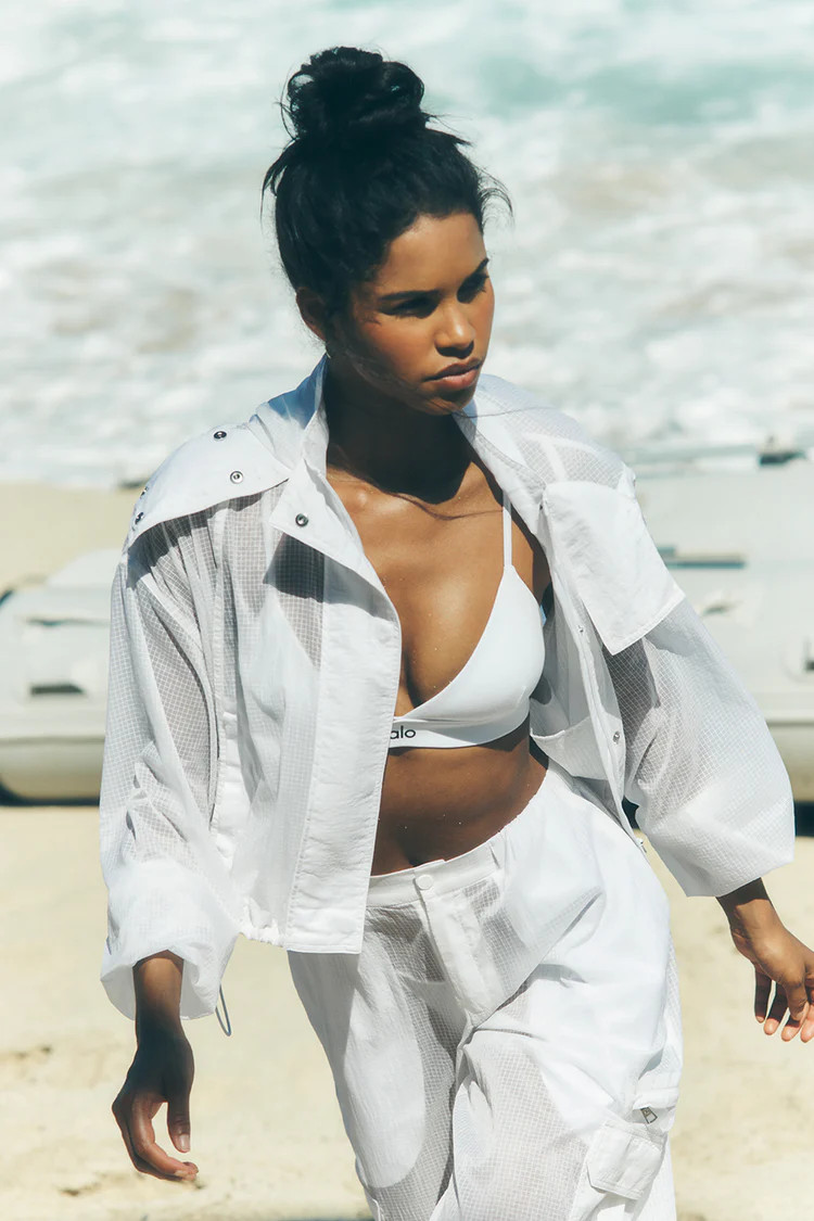 Cropped Game Time Full Zip Jacket | Alo Yoga (US)