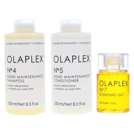Olaplex No.4 Bond Maintenance Shampoo 8.5 oz No.5 Bond Maintenance Conditioner 8.5 oz & No.7 Bonding Oil 1 oz - BUNDLE COMBO Pack | Walmart (US)