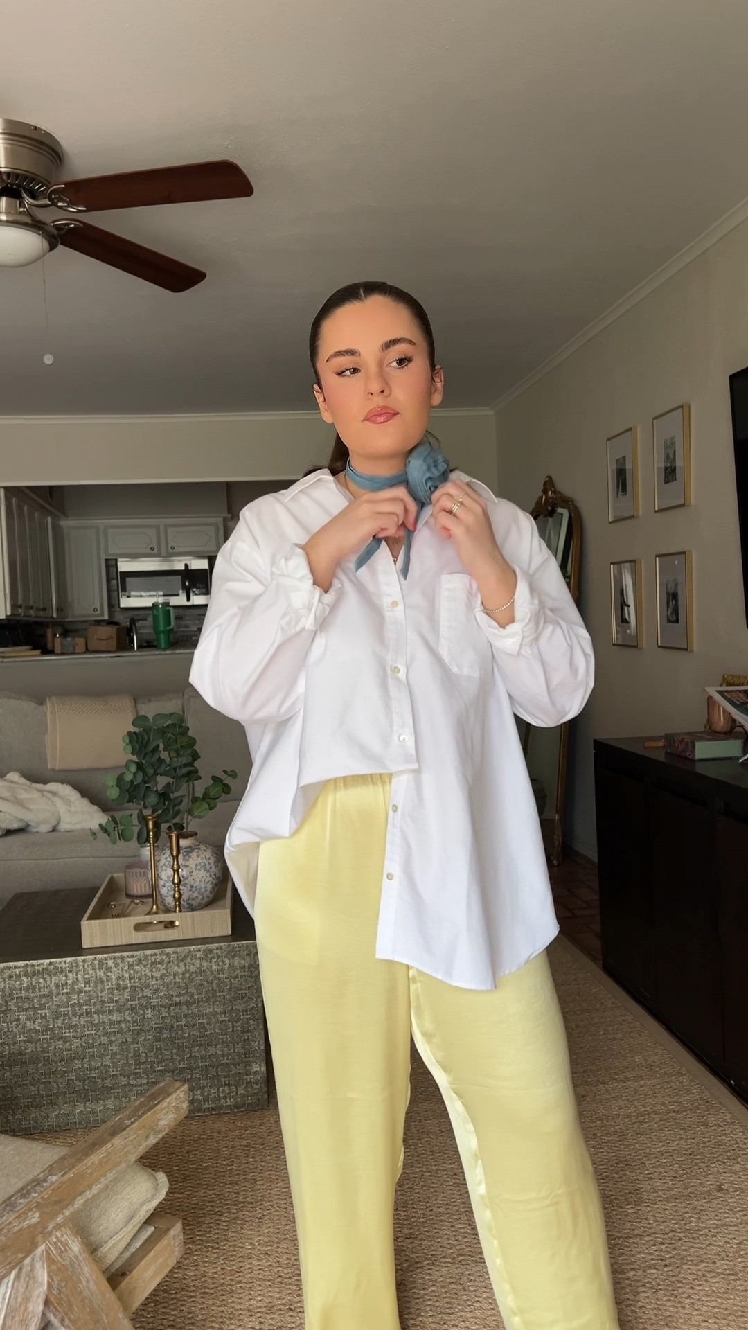 My favorite button up hack 🥰 this is my favorite white button up ever! From Sézane. I sized up to a 12. Usually a 4/6

#LTKFindsUnder100 #LTKVideo #LTKStyleTip