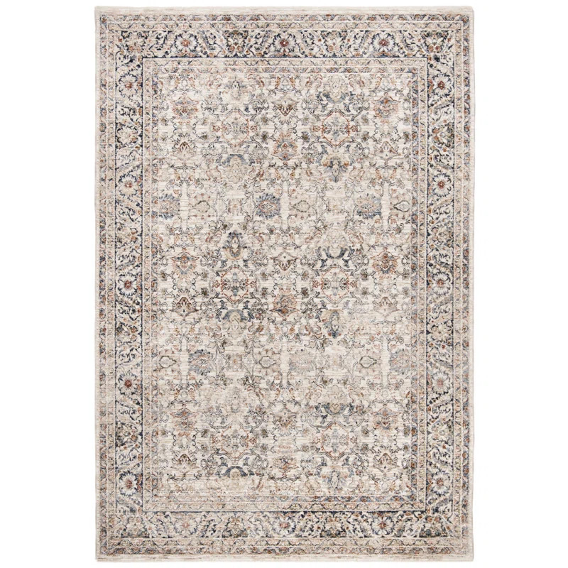 Ralph Lauren Warwick Power Loomed, Polyester, Ivory Area Rug | Wayfair North America