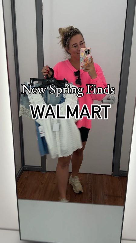 Such cute looks for spring/summer from Walmart. Everything runs TTS. 

Mom style. Mom over 30. Postpartum look. Spring outfit. Summer outfit. Walmart fashion. Jessica Simpson top. Ruffle sleeve top. Lace Jean shorts. 

#LTKswim #LTKU #LTKSeasonal