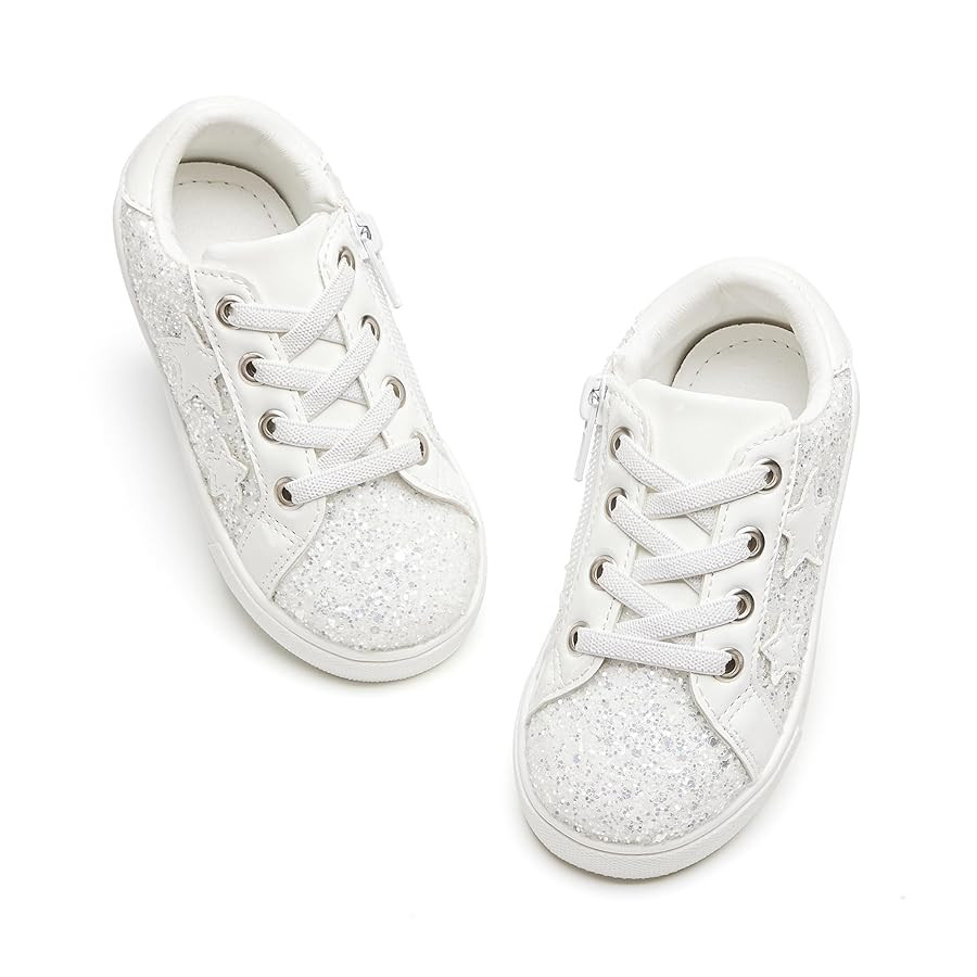GINFIVE Toddler Girls Sneakers Little Girls Slip On Shoes School Sneakers Toddler | Amazon (US)