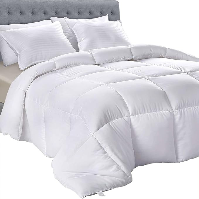 Utopia Bedding Down Alternative Comforter (Twin, White) - All Season Comforter - Plush Siliconize... | Amazon (US)