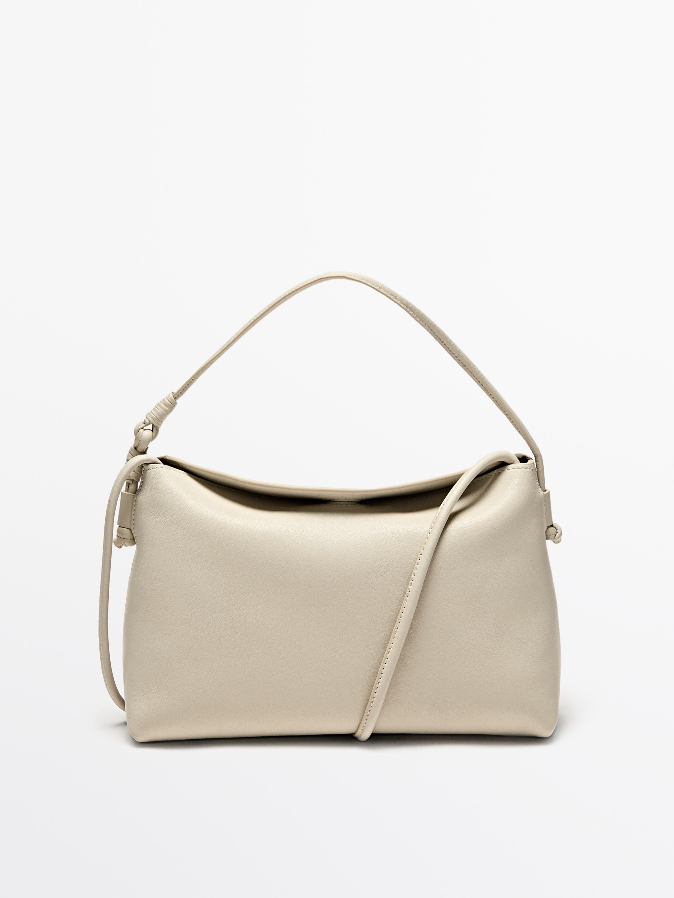 Mini nappa leather bag with knots | Massimo Dutti US