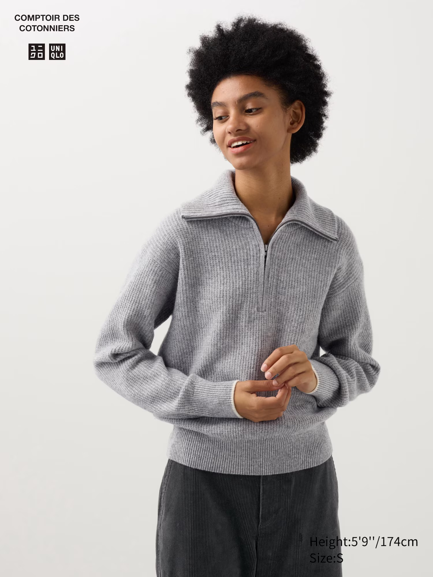 Lambswool Half-Zip Jumper | UNIQLO (UK)
