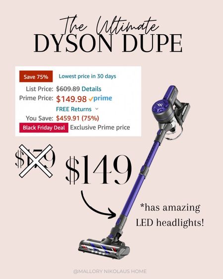 Okay make sure you don’t miss this amazing deal on the Dyson vacuum dupe! I have it myself and it’s seriously amazing! I love the headlights!

#LTKGiftGuide #LTKsalealert #LTKCyberweek