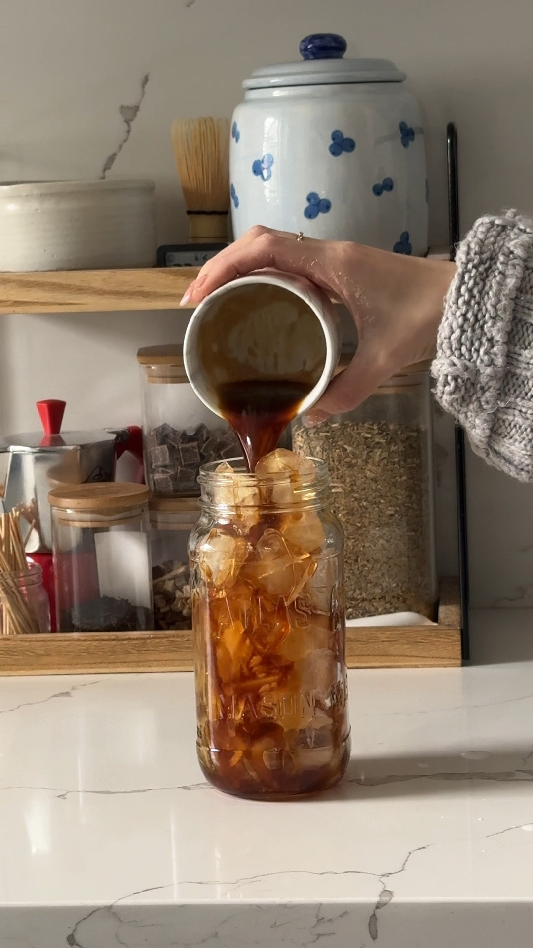 my go to morning maple vanilla iced latte 🤎

🤎Double shot of espresso 
^i usually use Dolce @nespresso

🤎1 tbs organic maple syrup 

🤎splash of vanilla extract 

🤎double shot of milk of choice 

🤎dash of cinnamon 



#LTKGiftGuide #LTKHome #LTKFindsUnder50