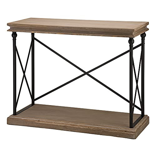 glitzhome Farmhouse Console Table Rustic 2-Tier Sofa Accent Table Vintage Entryway Table with Ope... | Amazon (US)